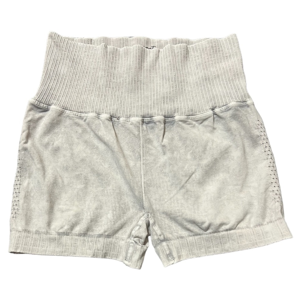 Free People Movement Good Karma Shorts M/L Ice Gray NWOT